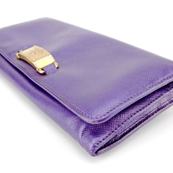PRADA Long Wallet Leather Authentic USED - Picture 2 of 8